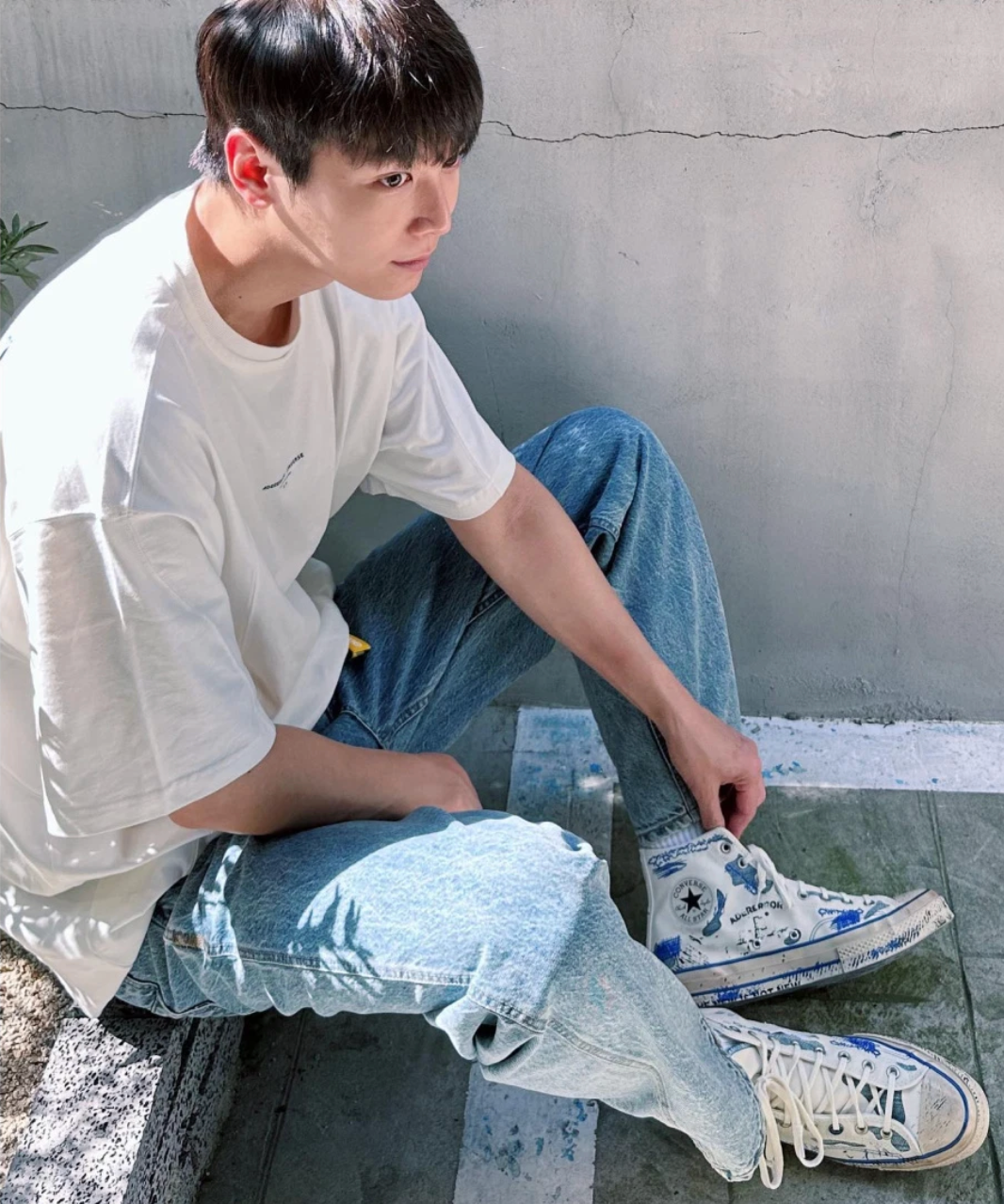 【ジュウジェ着用】CT70 x Ader Error WHITE HI CUT A05351C