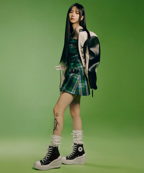 【カリナ着用】CT70 De Luxe wedge BLACK HI CUT A06478C