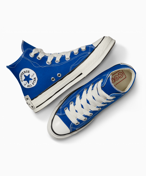 【カリナ着用】CT70(ビックヒールパッチ)SKETCH BLUE HI CUT A08523C