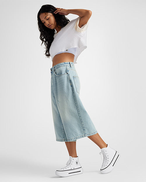 ALL STAR DOUBLE STACK WHITE HI CUT A12976C