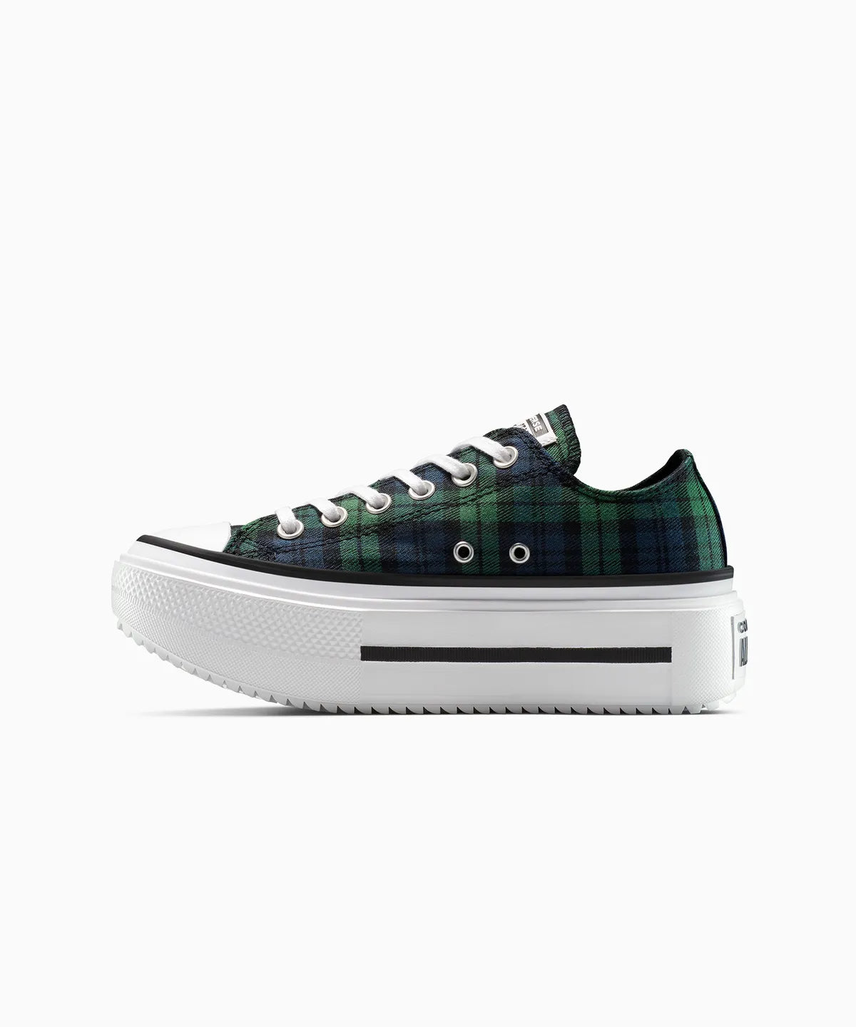 ALL STAR DOUBLE STACK Plaid Navy LOW CUT A16517C