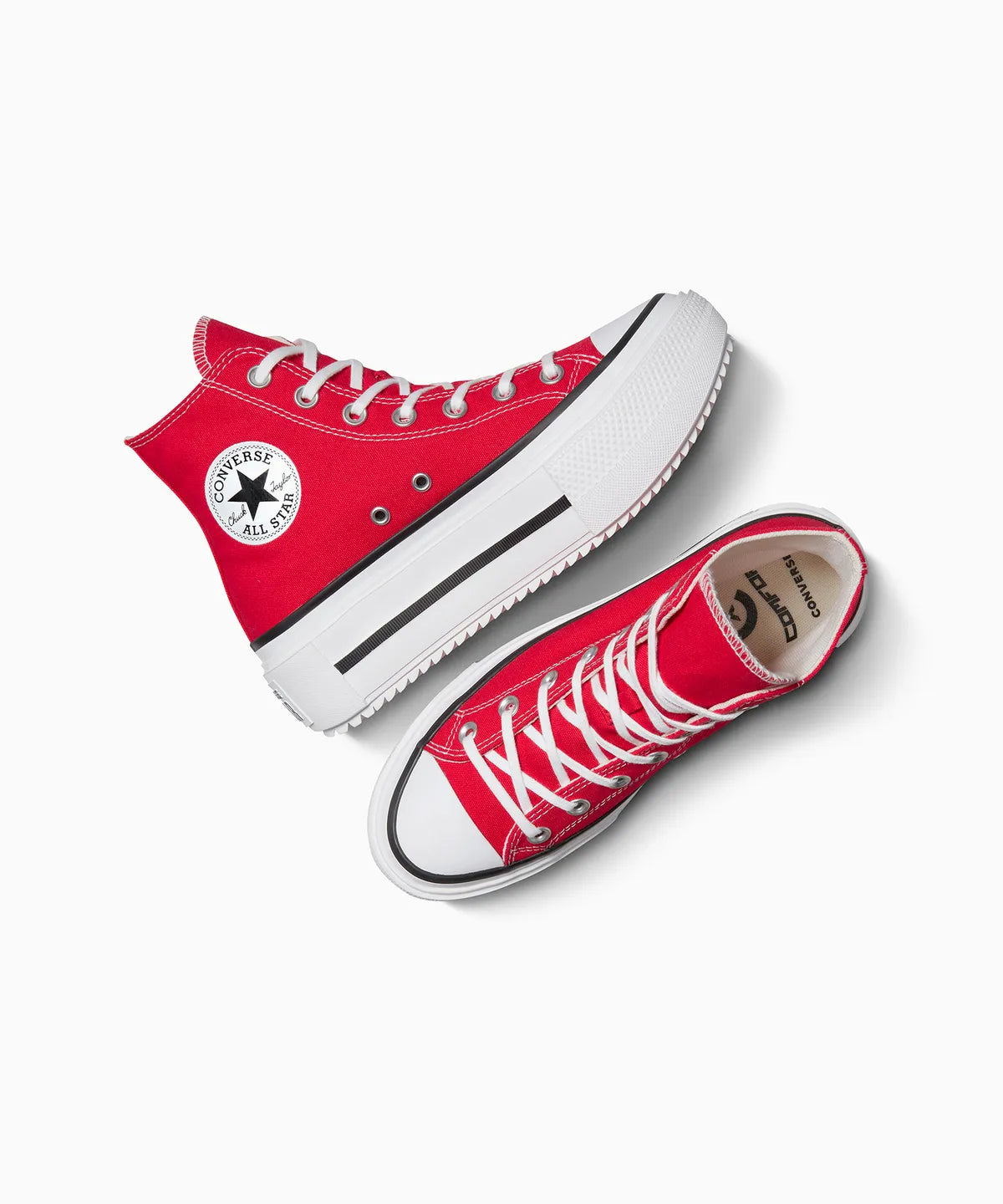 ALL STAR DOUBLE STACK RED HI CUT A15542C