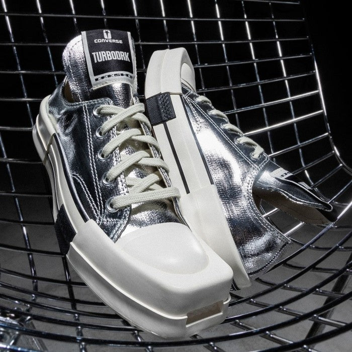 CT70 X DRKSHDW TURBODRK SILVER LACQUERED LOW CUT A01292C