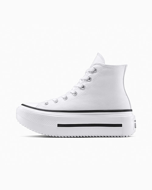 ALL STAR DOUBLE STACK WHITE HI CUT A12976C