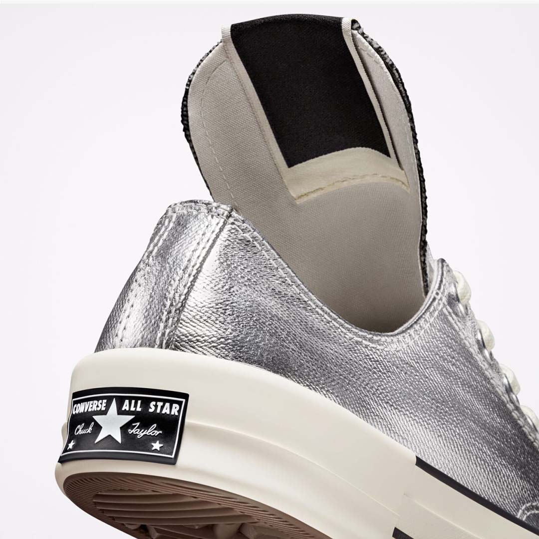 CT70 X DRKSHDW TURBODRK SILVER LACQUERED LOW CUT A01292C