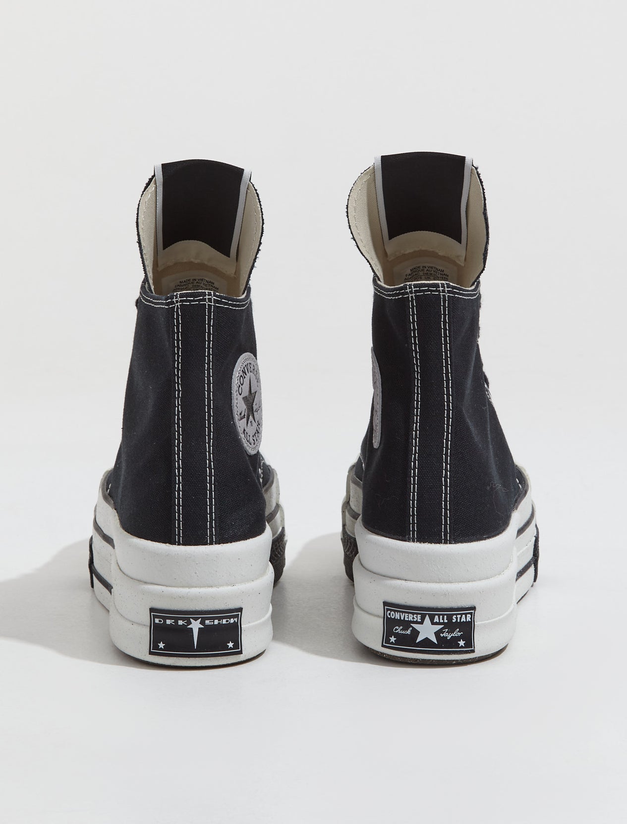 【SEVENTEEN HOSHI着用】CT70 X DRKSHDW(リック オウエンス)DBL DRKSTAR BLACK HI CUT A04954C