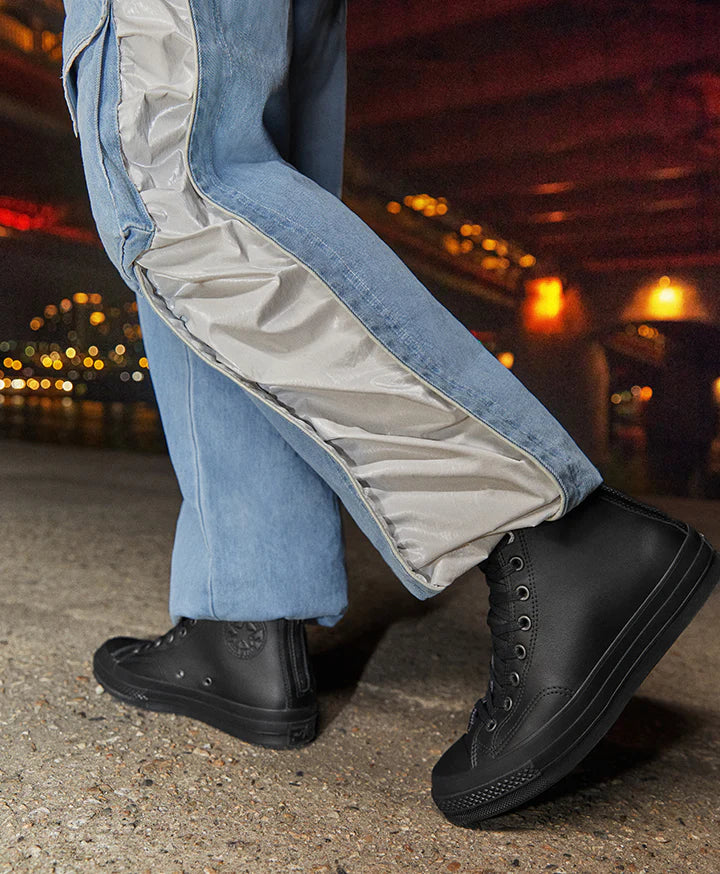 【数量限定】CT70 LEATHER(レザー) BLACK Zipper Heel HI CUT (ブラック)A08159C