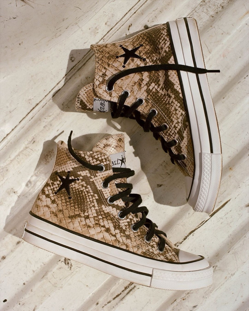【2024年10月新作・数量限定】CT70 STUSSY ステューシー Leather(レザー) Snakeskin HI CUT A11674C