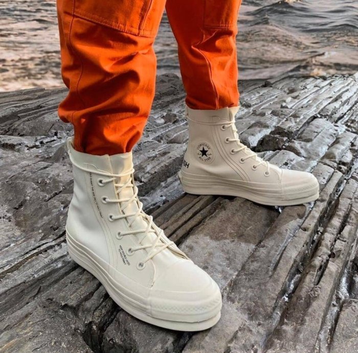 旧旧品番】AMBUSH x ALL STAR Pro Leather White HI CUT 166516C 