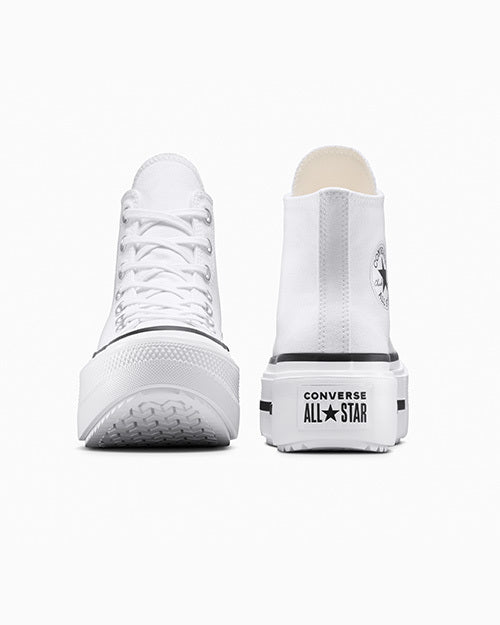 ALL STAR DOUBLE STACK WHITE HI CUT A12976C