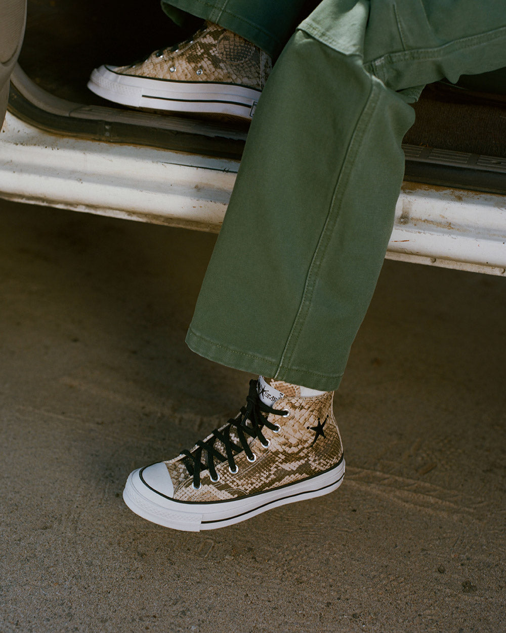 【2024年10月新作・数量限定】CT70 STUSSY ステューシー Leather(レザー) Snakeskin HI CUT A11674C