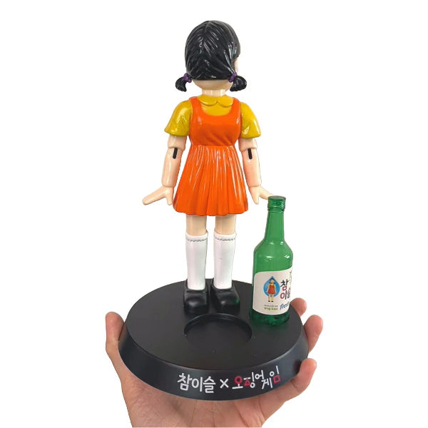 新品 イカゲーム チャミスル コラボ ヨンヒ フィギュア グラス ブルー 新品 イカゲーム チャミスル コラボ ヨンヒ フィギュア グラス ブルー