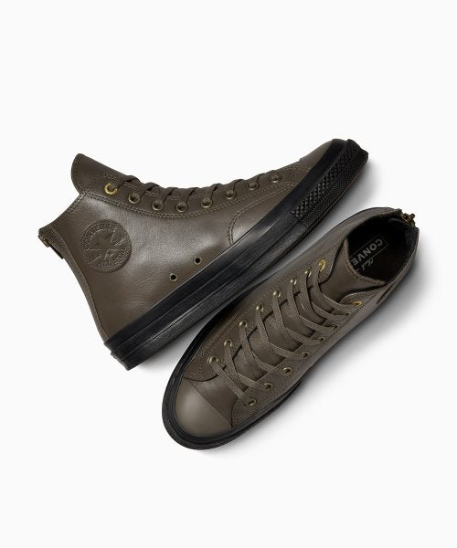 CT70 2023年新型 LEATHER(レザー) BROWN Zipper Heel HI CUT A02110C