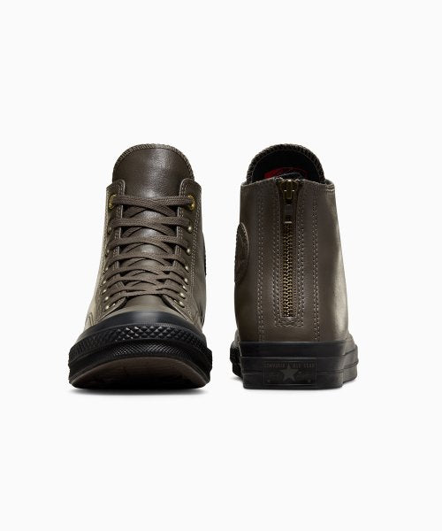 CT70 2023年新型 LEATHER(レザー) BROWN Zipper Heel HI CUT A02110C