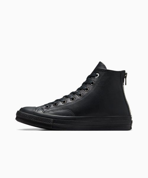 【数量限定】CT70 LEATHER(レザー) BLACK Zipper Heel HI CUT (ブラック)A08159C