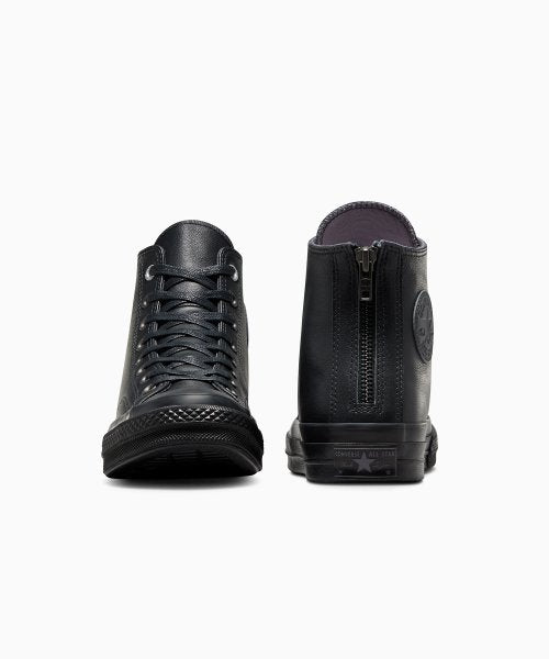 【数量限定】CT70 LEATHER(レザー) BLACK Zipper Heel HI CUT (ブラック)A08159C
