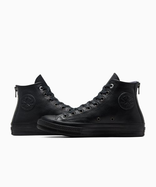 【数量限定】CT70 LEATHER(レザー) BLACK Zipper Heel HI CUT (ブラック)A08159C