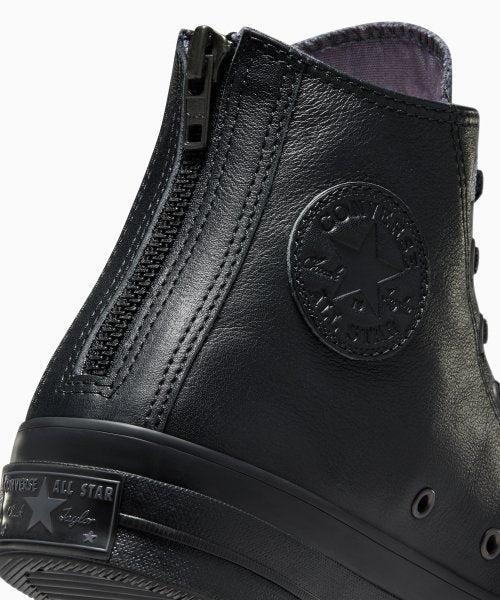 【数量限定】CT70 LEATHER(レザー) BLACK Zipper Heel HI CUT (ブラック)A08159C