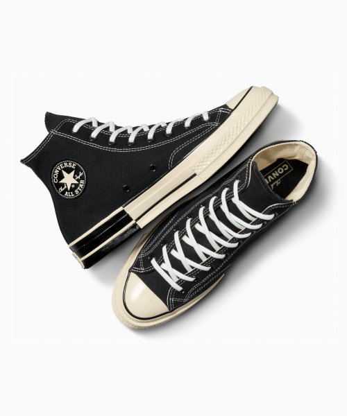 【TWICEサナ着用】CT70 BLACK&WHITE MIX HI CUT(ブラック)A08134C