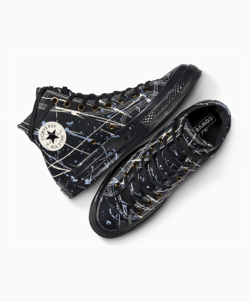 CT70 Paint Splatter BLACK HI CUT A06541C