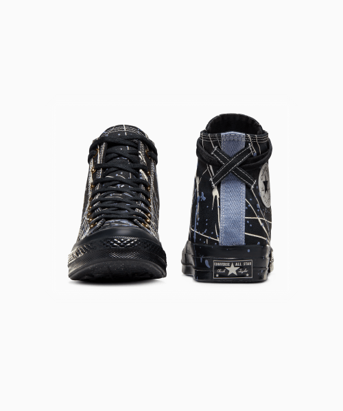 CT70 Paint Splatter BLACK HI CUT A06541C