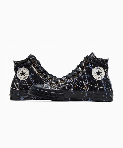CT70 Paint Splatter BLACK HI CUT A06541C