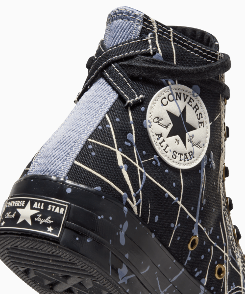 CT70 Paint Splatter BLACK HI CUT A06541C