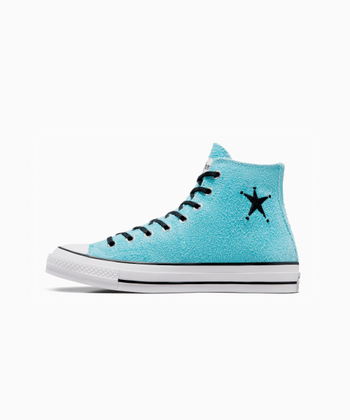 【RIZE ウォンビン着用】CT70 STUSSY ステューシー SKY BLUE HI CUT A07663C