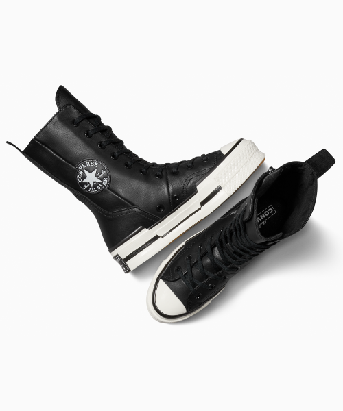 【日本未発売】Converse CT70 PLUS BLACK HI CUT KiiiKiii 着用】CT70 PLUS LEATHER（レザー）BLACK XHI CUT A08340C