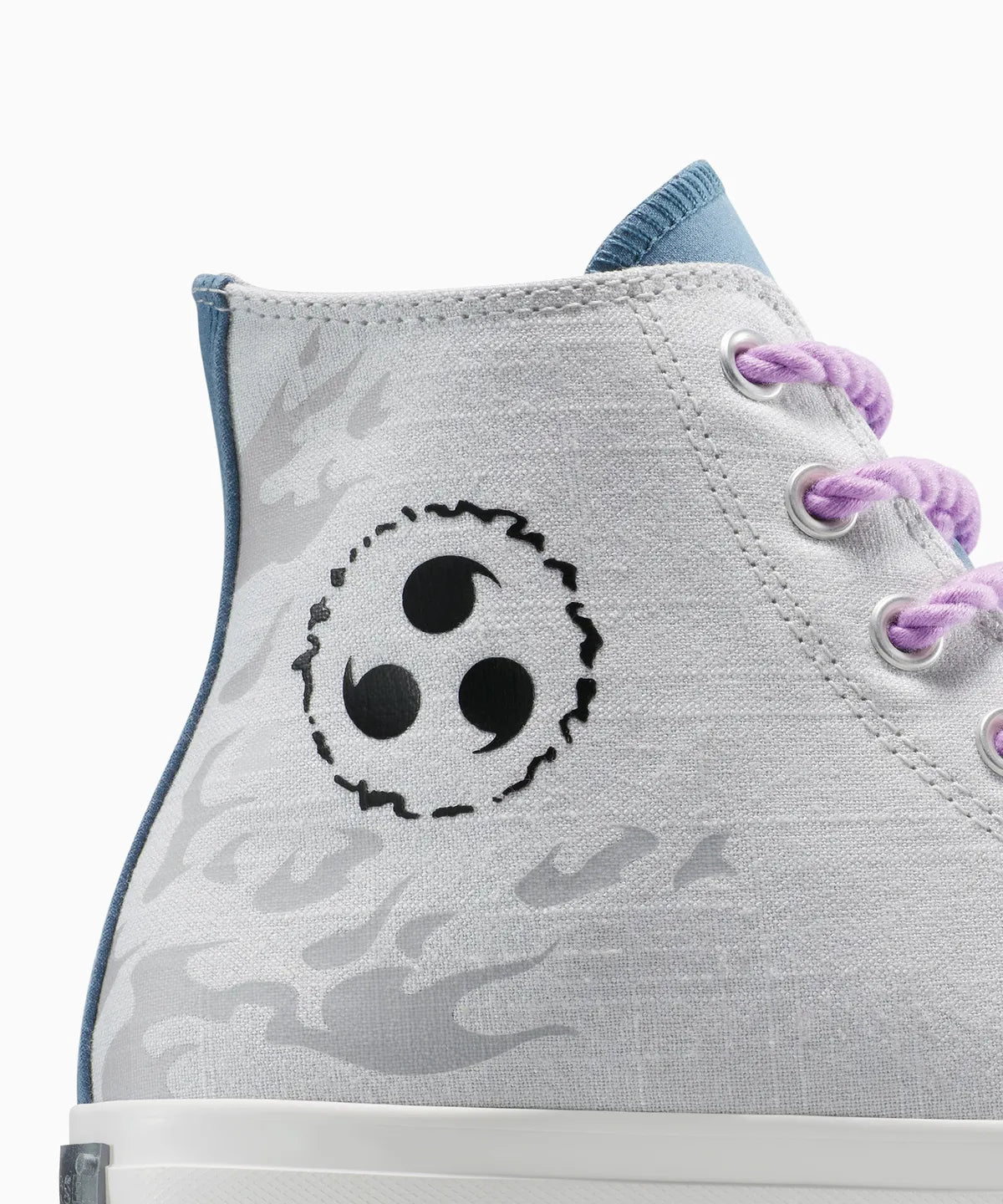 【ナルト 疾風伝 NARUTO SHIPPUDEN 】ALL STAR Chuck Taylor x SASUKE FOSSLIZED WHITE HI CUT A14837C