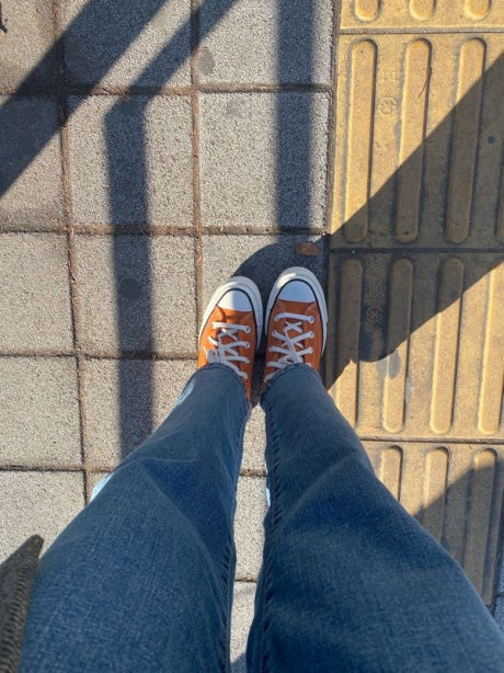 CT70 CAMPFIRE ORANGE(旧 ORANGE SUEDE) LOW CUT (スエード素材)166217C