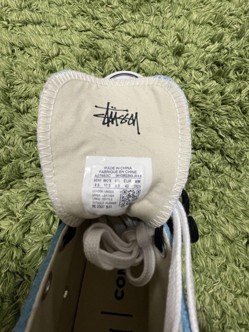 【RIZE ウォンビン着用】CT70 STUSSY ステューシー SKY BLUE HI CUT A07663C