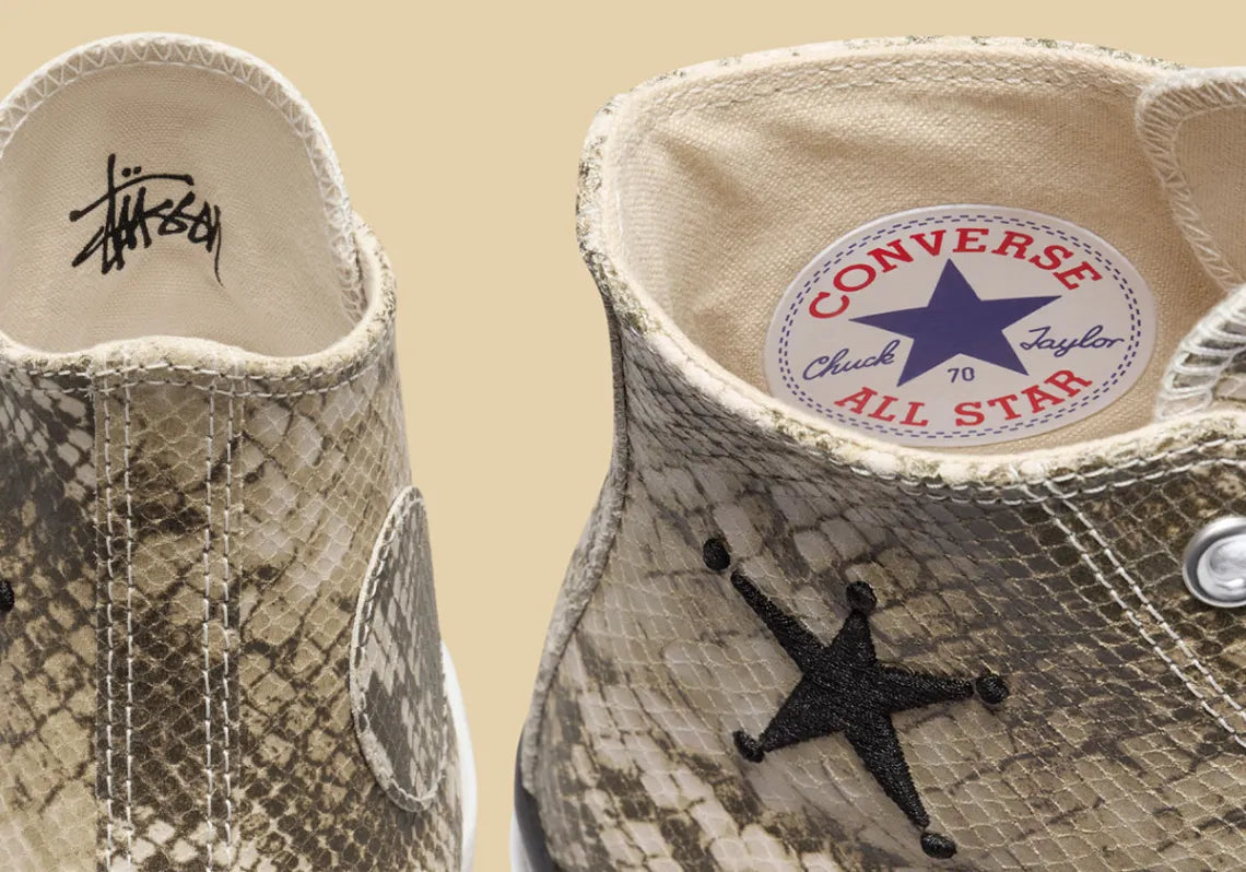 【2024年10月新作・数量限定】CT70 STUSSY ステューシー Leather(レザー) Snakeskin HI CUT A11674C