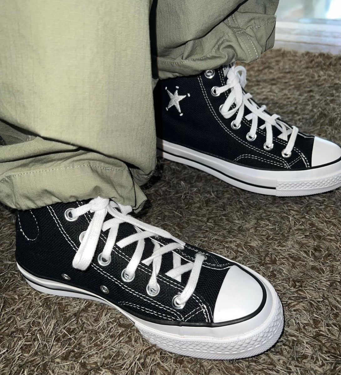 CT70 STUSSY ステューシー BLACK HI CUT A01765C