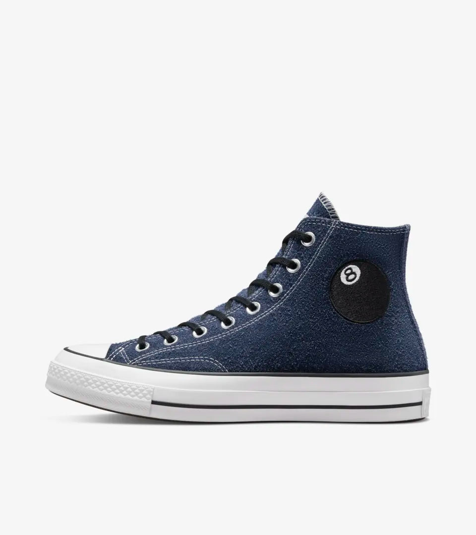 CT70 STUSSY ステューシー8 Ball NAVY HI CUT A03711C