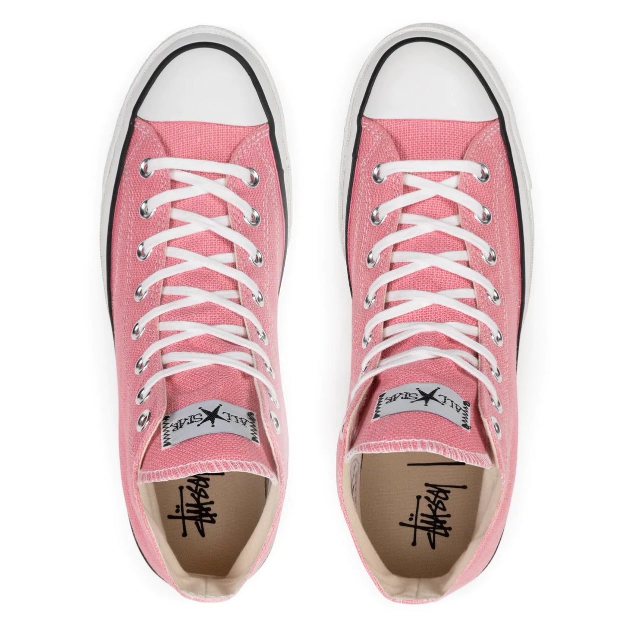 CT70 STUSSY ステューシー SURFMAN PlUMERIA PINK HI CUT A02052C