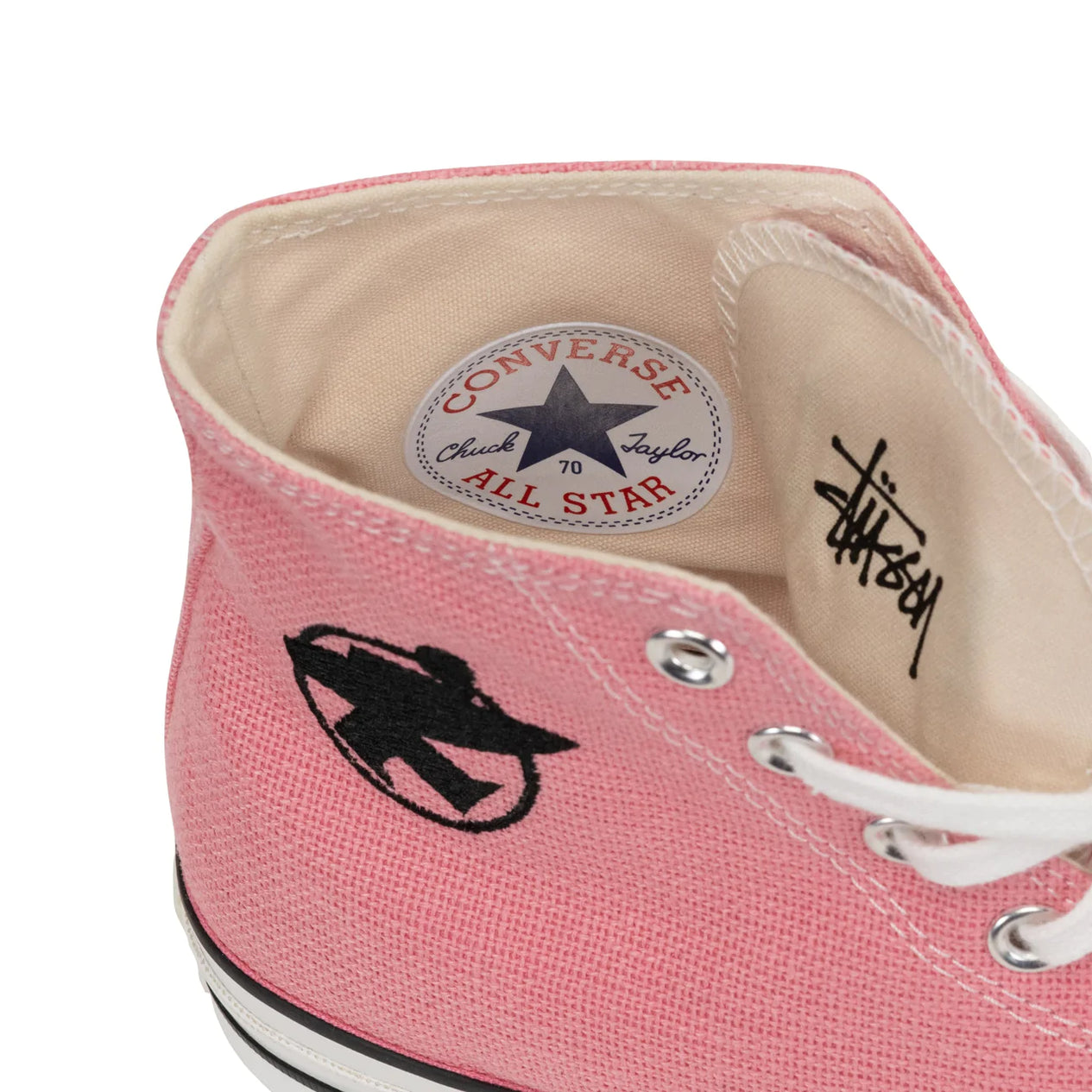 CT70 STUSSY ステューシー SURFMAN PlUMERIA PINK HI CUT A02052C