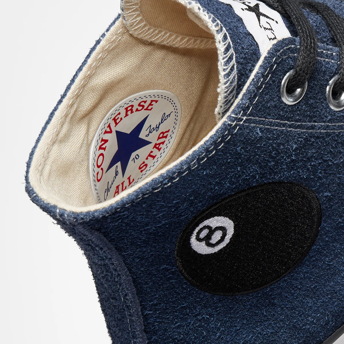 CT70 STUSSY ステューシー8 Ball NAVY HI CUT A03711C