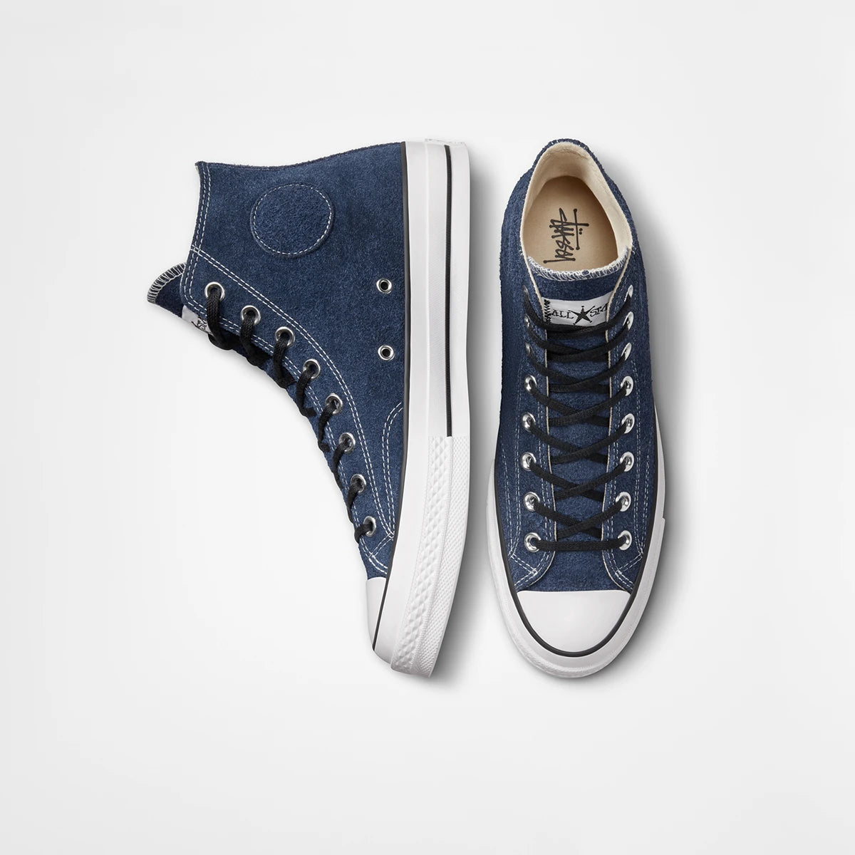 CT70 STUSSY ステューシー8 Ball NAVY HI CUT A03711C