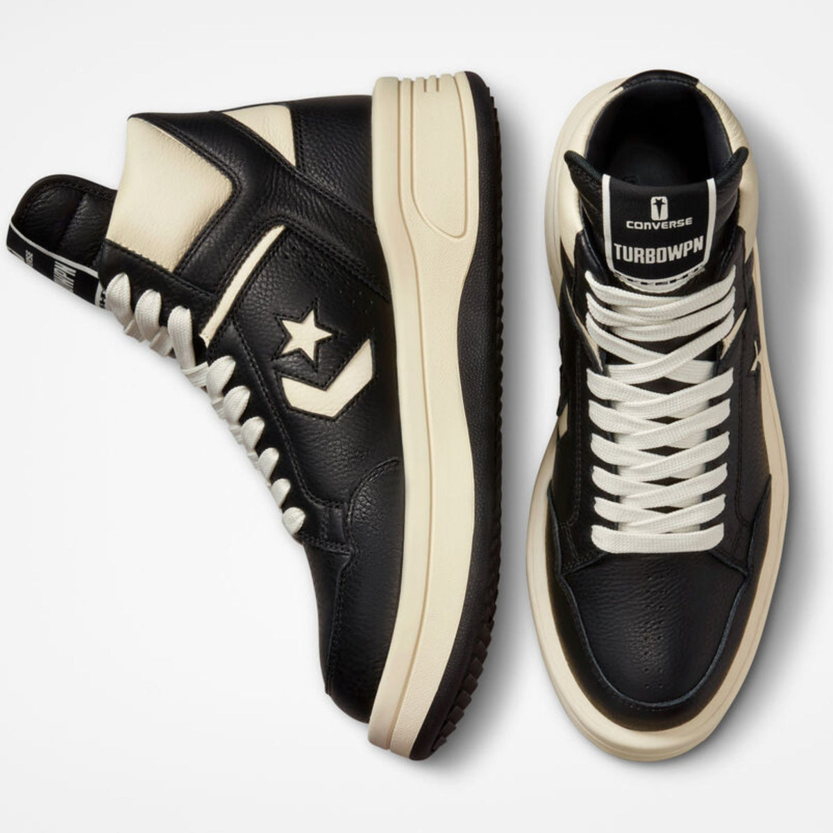 【24/4月新作】Converse x Drkshdw（Rick Owens） Turbowpn Black Cream A03945C