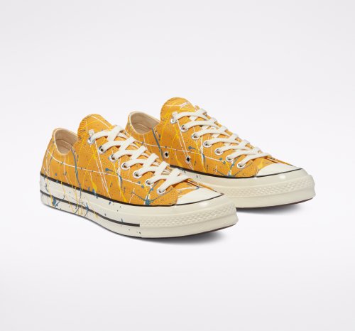 CT70 PAINT SPLATTER SUNFLOWER LOW CUT 170804C
