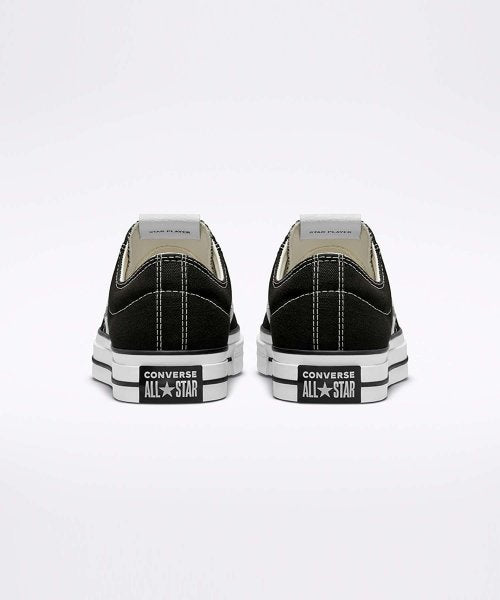 ALL STAR Star Player 76 Premium Canvas Black LOW CUT A01607C