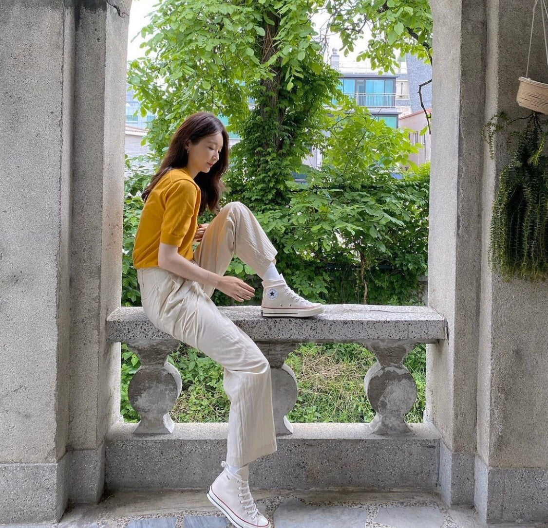 【BOYNEXTDOOR LEEHAN着用】CT70 PARCHMENT HI CUT(生成り)162053C