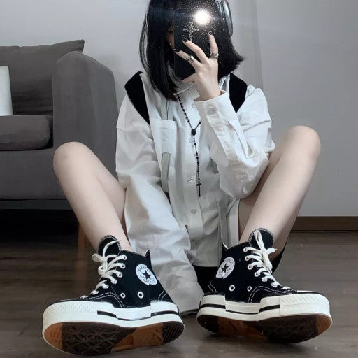 【RIZE ウォンビン着用】CT70 PLUS BLACK HI CUT (ブラック)A00916C