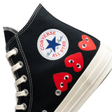 CT70 X Play Comme des Garcons Chuck 70 Ox Multi Heart BLACK HI CUT A08147C