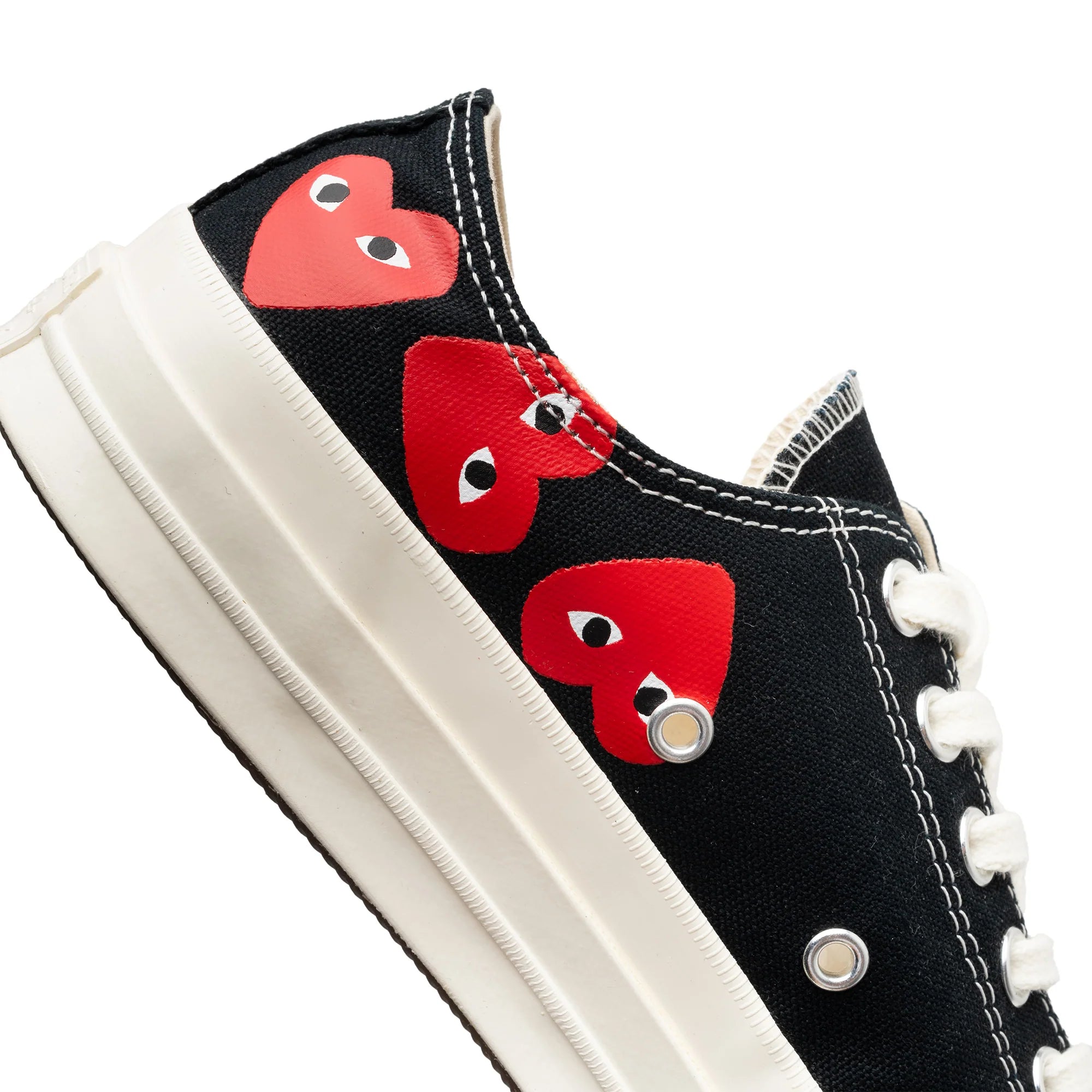 CT70 X Play Comme des Garcons Chuck 70 Ox Multi Heart BLACK