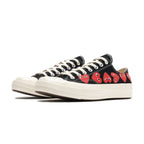 CT70 X Play Comme des Garcons Chuck 70 Ox Multi Heart BLACK LOW CUT A08149C