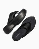RUN STAR Platform Sandals Leather Black LOW CUT A20650C