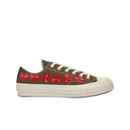 CT70 X Play Comme des Garcons Ox Multi Heart Green LOW CUT 162976C