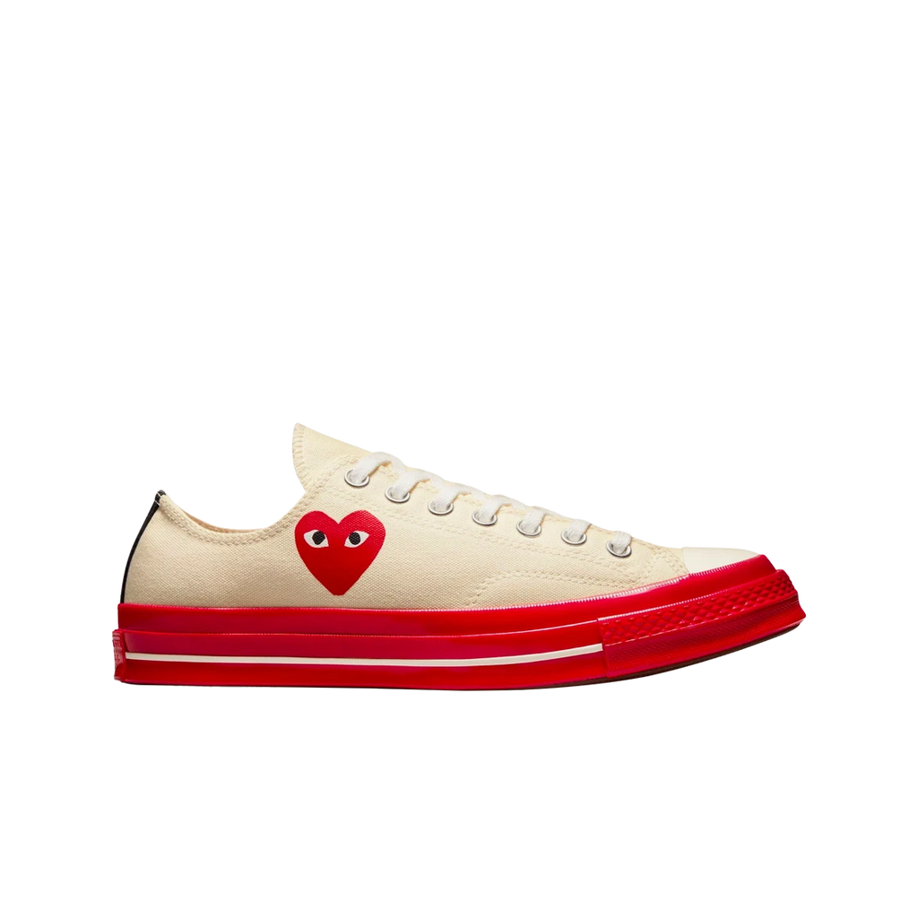 CT70 X Play Comme des Garcons PLAY Pristine Red Midsole LOW CUT A01796C